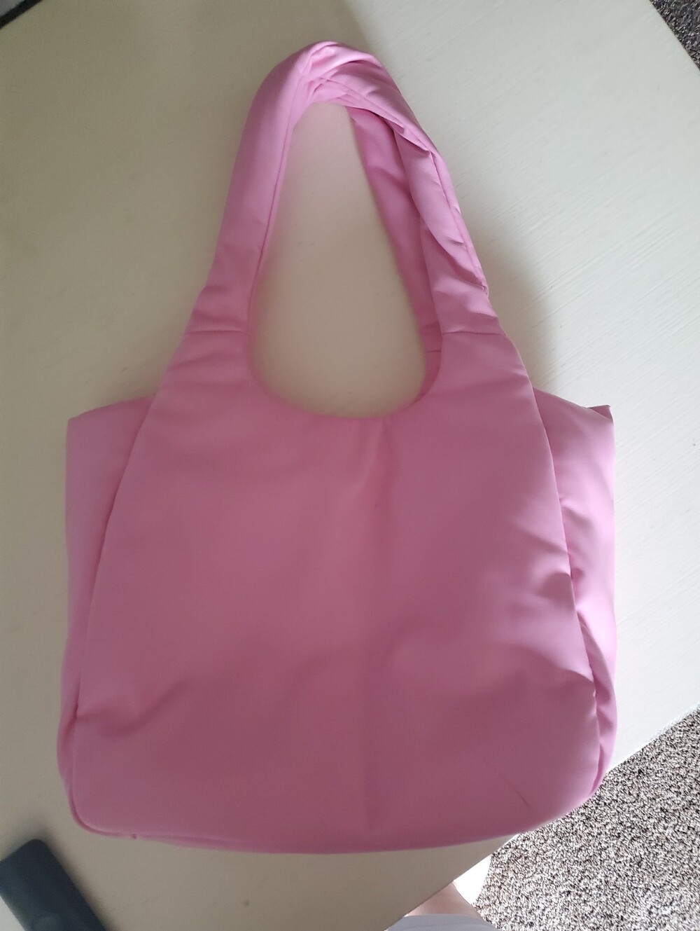 A New Day, Pink Padded Shoulder Tote Bag